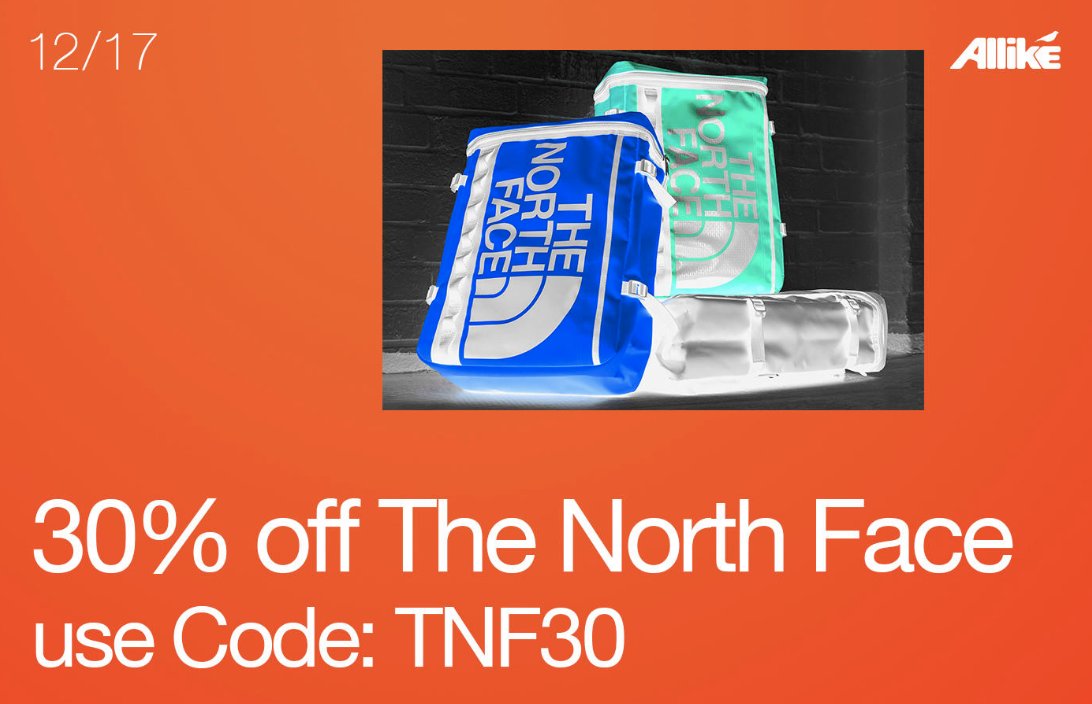 north face coupons december 2018
