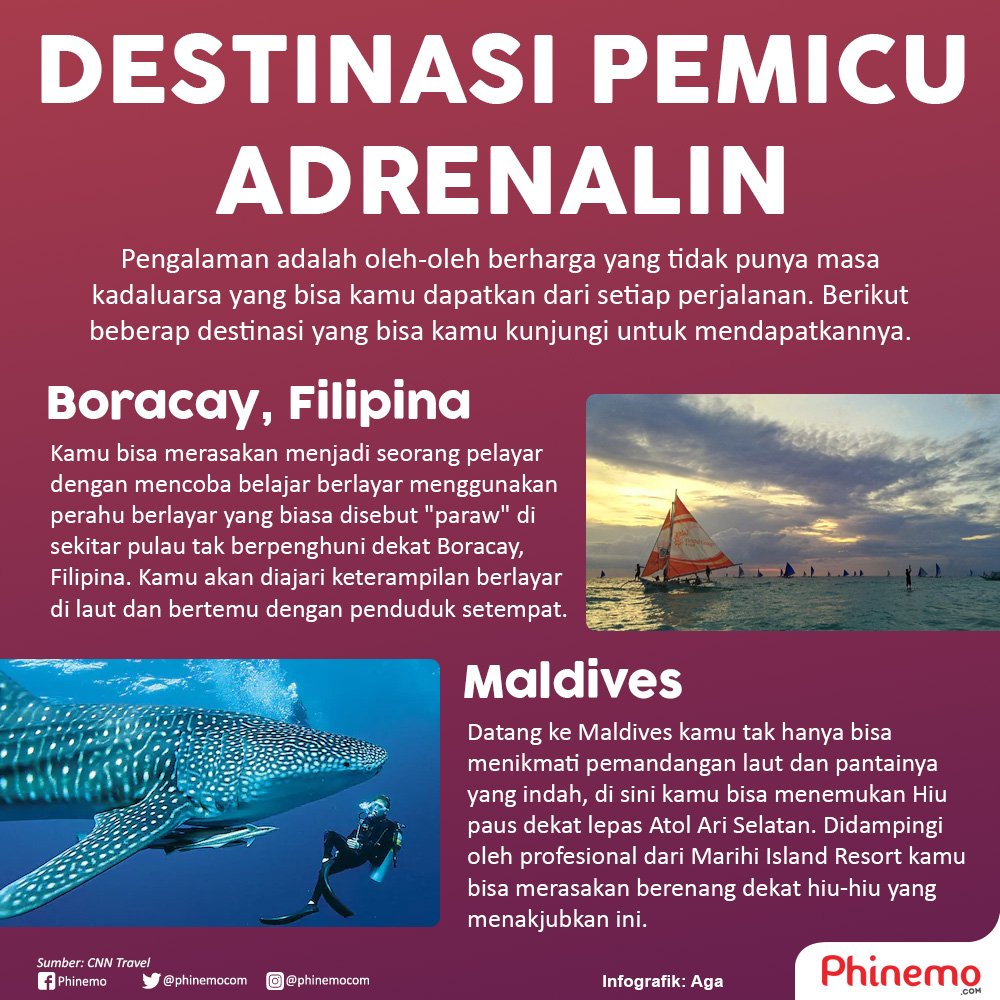 phinemocom's tweet photo. Buat kamu yang hobi liburan sambil memacu adrenalin, beberapa destinasi ini sepertinya dapat menjadi alternatif untuk tahun 2019 nanti!

https://t.co/2DVYq7Vlzm https://t.co/cIDsn1aTY7