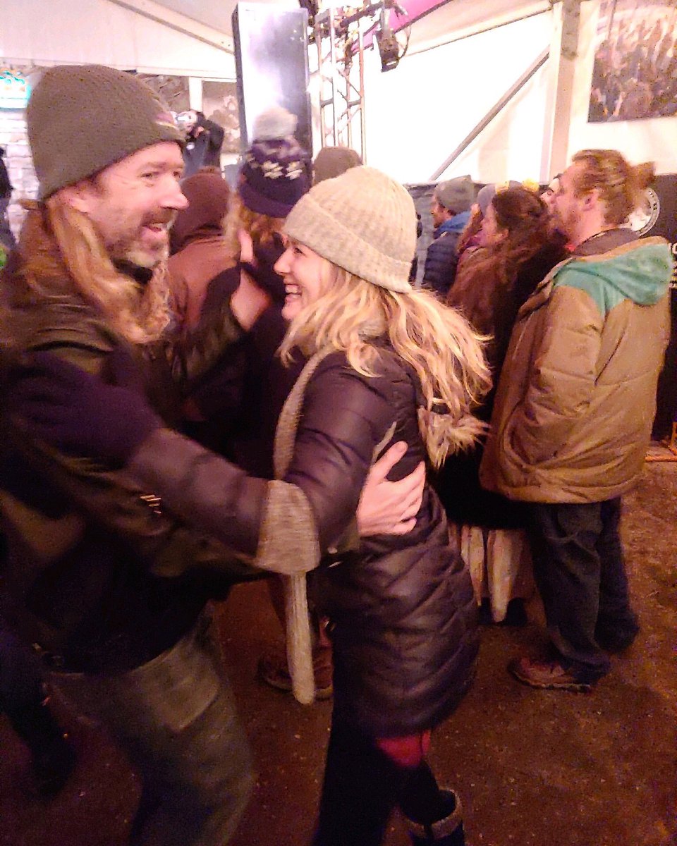 tylerguitar's tweet photo. Any band that insists a waltz is alright w me. @upstatelovesyou rules. Thanks Sean for letting me have a dance with your fiancé, and for the photo, and for being born on this date in '83. Happy Farmily times @WWGfestival @strattonresort #WWGStratton #WinterWonderGrass #Farmily https://t.co/2JBUZXW33J