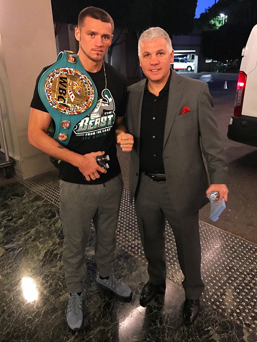 StarBoxing's tweet photo. A #SundaySendBack from two years ago with CEO @JoeDeGuardia and @beastsmithjr heading to the arena before Smith Jr.'s incredible KO of Bernard Hopkins at @theforum on @HBOboxing .
@WBCBoxing https://t.co/nKHgh9IPne