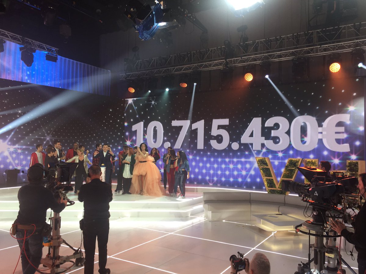 Acaba La Marató amb un marcador de 10.715.430, rècord de la nit del programa! Recordeu que es poden fer seguir fent donatius fins al 31 de març del 2019! #lamaratotv3