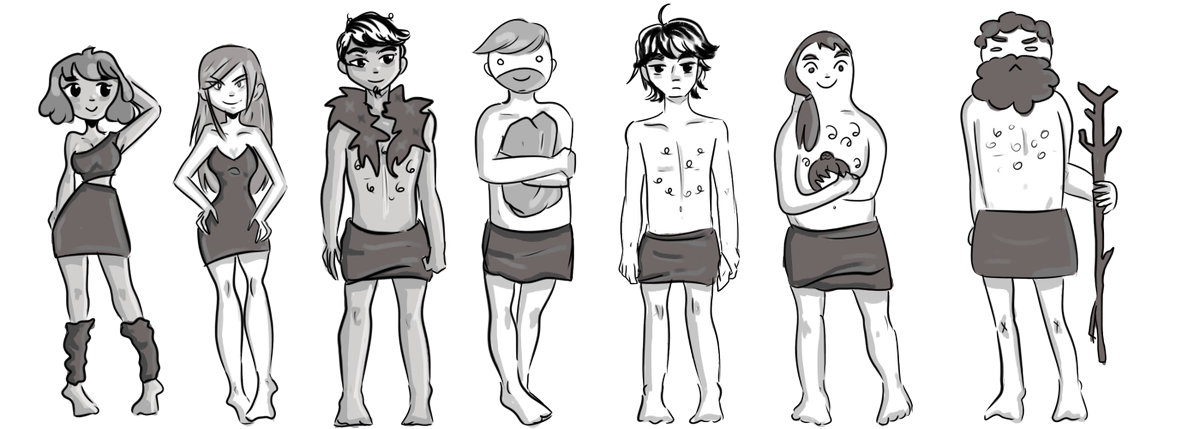 vanany_'s tweet photo. The whole gang is here! 
No comic today, we'll be back next week!
#comics #webcomics #art #ocs https://t.co/d6HvnHGPKC