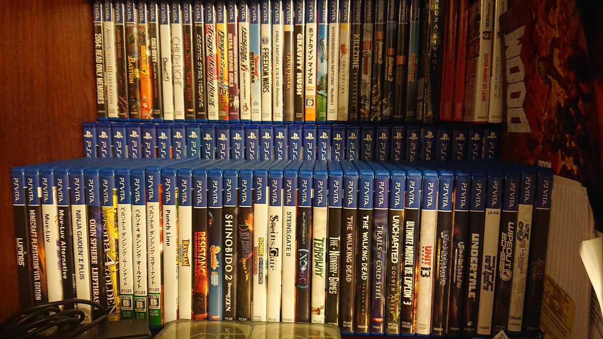 ultweeb's tweet photo. Happy 7th birthday to the #PSVita my favorite handheld of all time. I doubt much will be added so here is my collection+ my now favorite series I was exposed to. Without it I doubt I would've given JPN and indie games much of a chance.  Vita will always mean life! #vitaisland https://t.co/V2fAZju69v