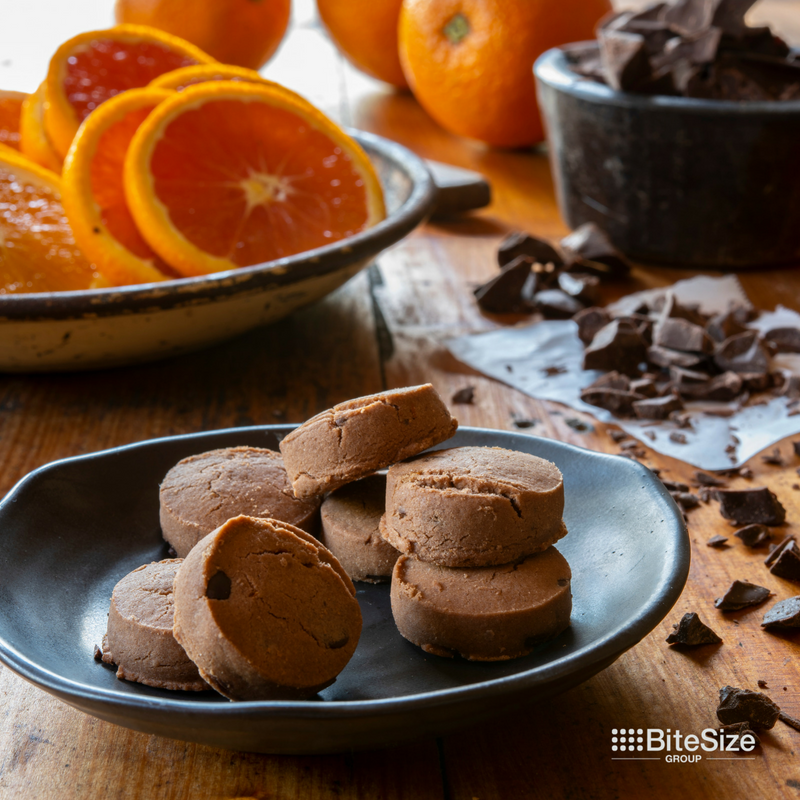 Orange you glad it's summer?   #jaffa #orange #darkchoc #darkchocolate #citrus #bitesizebites #summer #sun #sand #cookies #biscuits