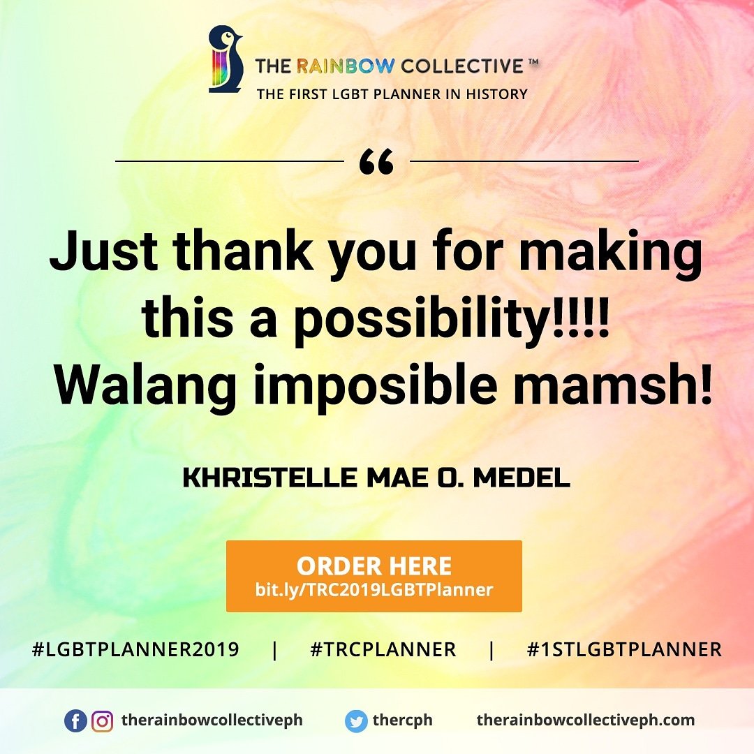 TheRCPH's tweet photo. Thank you for believing we can make the impossible!

Order your copy now!
https://t.co/eH3grAHLPN

#LGBTPlanner2019
#TRCPlanner
#showyourcolor https://t.co/eDH1eyGPFP