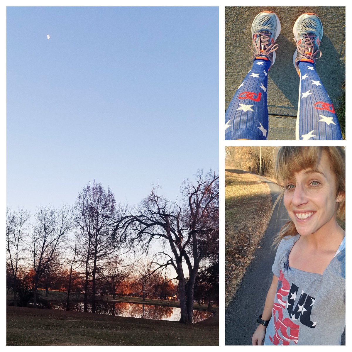 Quick #recoveryrun to clear my mind....beautiful, sunny & 55*🌞T-shirt & shorts weather is my fave!!
#SundayRunday #NAflagvisor #runMO #Running #CheaperThanTherapy