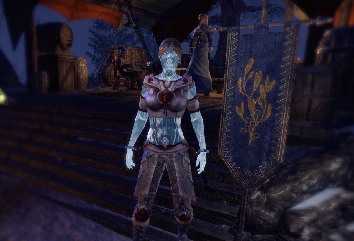 BladedMischief's tweet photo. Yaaasss! 8 characters a day since the start of the event. And finally got the skin! #ESO #ElderScrollsOnline #ESOFunMode #ESOFam #NewLifeCheer #NewLifeFestival https://t.co/ngGs8esi2J