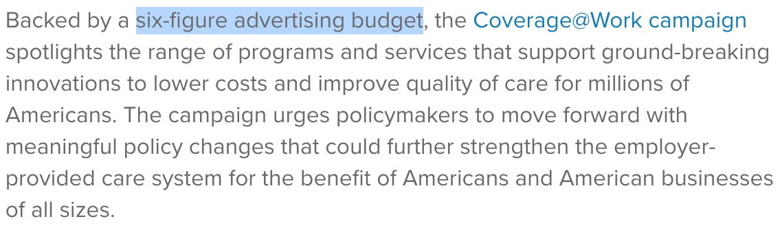 AllOnMedicare's tweet photo. #MedicareForAll supporters should study this @AHIPCoverage #CoverageAtWork campaign Web site and learn their arguments.
Note that they boast of a "six-figure advertising budget." Your premium dollars at work, people.
https://t.co/KUPPmwAXjs #SinglePayerSunday https://t.co/2Gr6S0fNk2