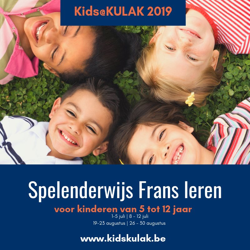 Wist je dat #Frans leren heel erg leuk kan zijn? Je kind ontdekt het tijdens de grote #vakantie. Spelen, zingen, knutselen, ravotten én intussen Frans leren. Van toffe vakantieplannen gesproken. Inschrijven kan vanaf vandaag via kidskulak.be.