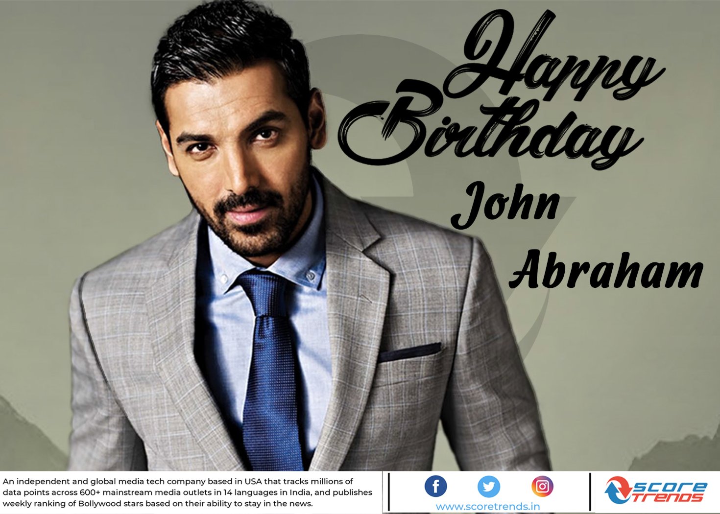 Score Trends wishes John Abraham a Happy Birthday!! 