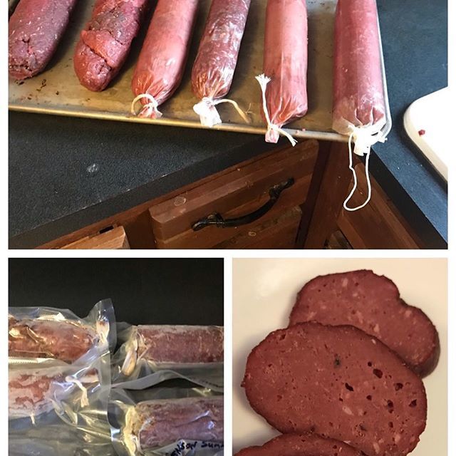 Finally got my #venison #summersausage made yesterday. I think it tastes great!  Maybe because I produced almost 100% of it from scratch (bought seasoning and skins). #wildgame #fillthefreezer #deer #publiclandhunting #meateater #deer #deerhunting #wildf… ift.tt/2PE2d20