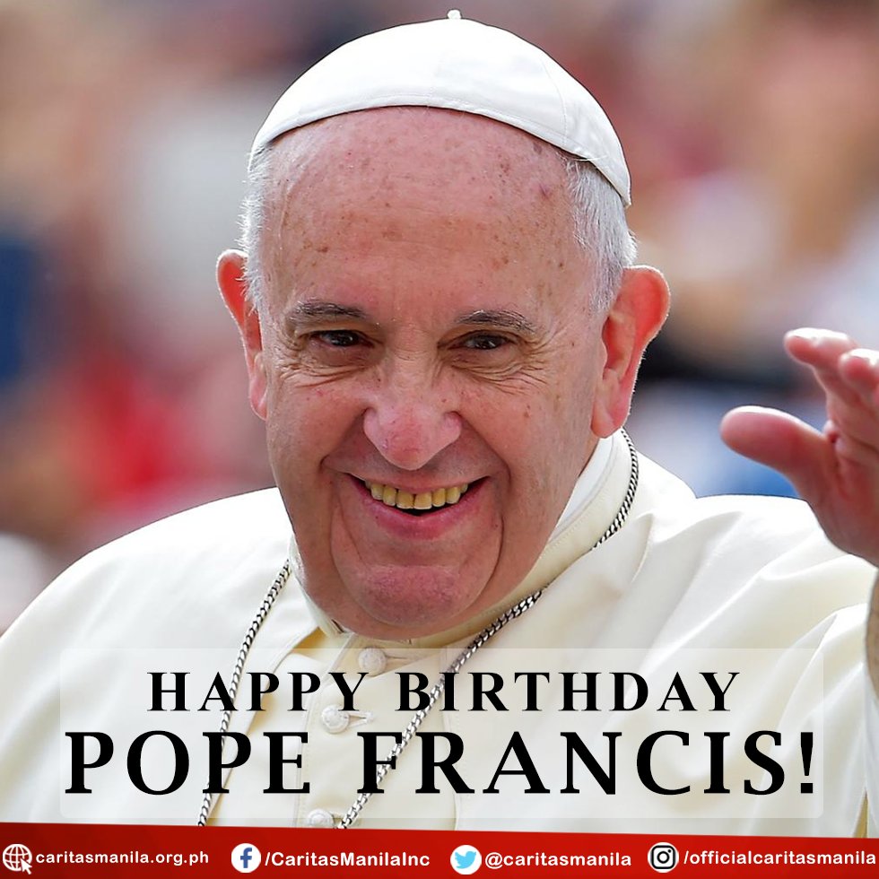 Today is Pope Francis\ Birthday!  Happy Birthday Pope Francis    