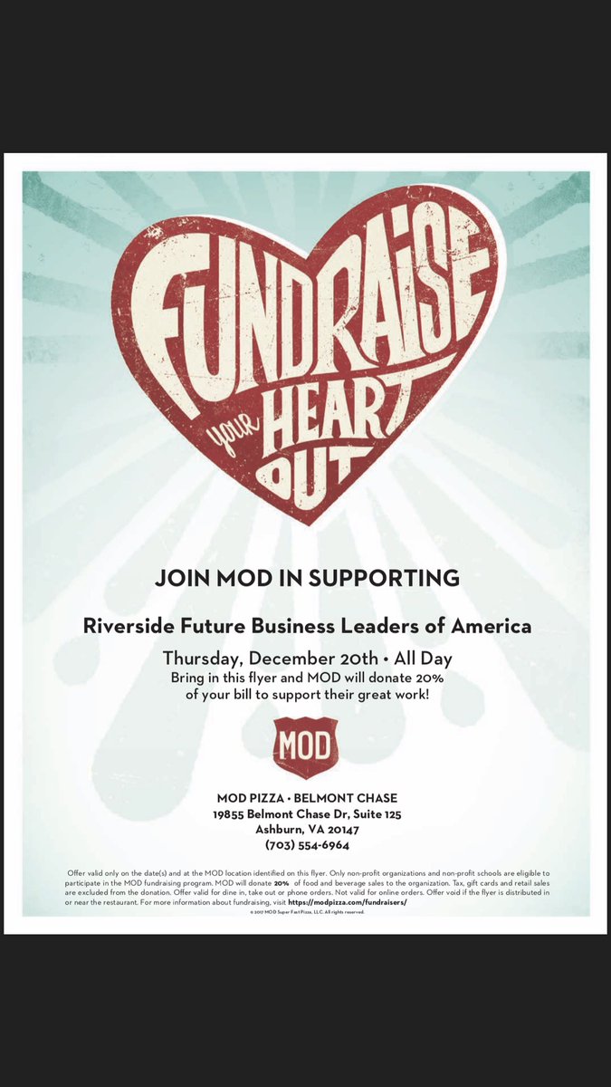 Riverside FBLA-INTERACT (@fblainteract) on Twitter photo MOD fundraiser December 20th!! Enjoy some amazing pizza on your way into winter break :) <a href="/DougAndersonRVH/">Doug Anderson</a> @rvhsclass2019 <a href="/rvhsnhs15/">RVHS NHS</a> <a href="/RiversideLCPS/">Riverside HS</a> MOD fundraiser December 20th!! Enjoy some amazing pizza on your way into winter break :) <a href="/DougAndersonRVH/">Doug Anderson</a> @rvhsclass2019 <a href="/rvhsnhs15/">RVHS NHS</a> <a href="/RiversideLCPS/">Riverside HS</a>