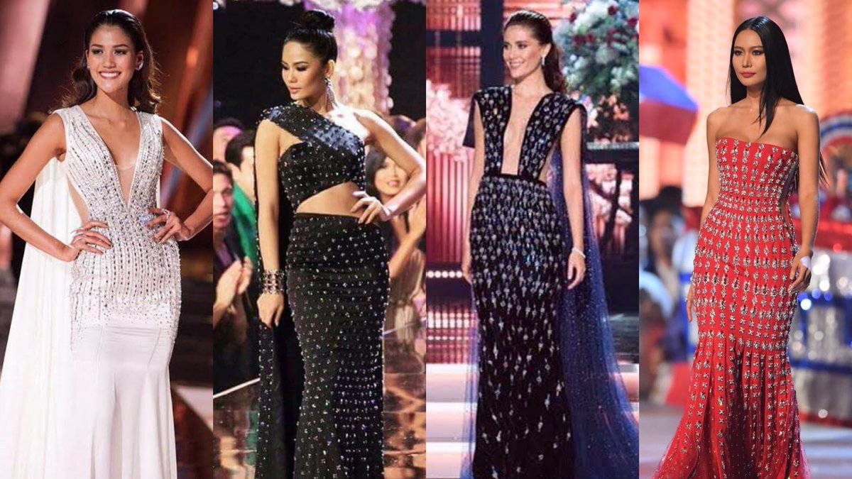 Blancblancj's tweet photo. เห็นพี่หมูปักมาหลายปีแล้ว อยากให้พี่หมูพักบ้าง พักนาน ๆ #Thailand #MissUniverse2018 #MissUniverseThailand https://t.co/ombU8vAP1s