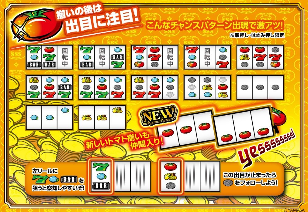 スーパーリノXX】トマト揃いのあとは、出目に注目！ チャンスパターン 
