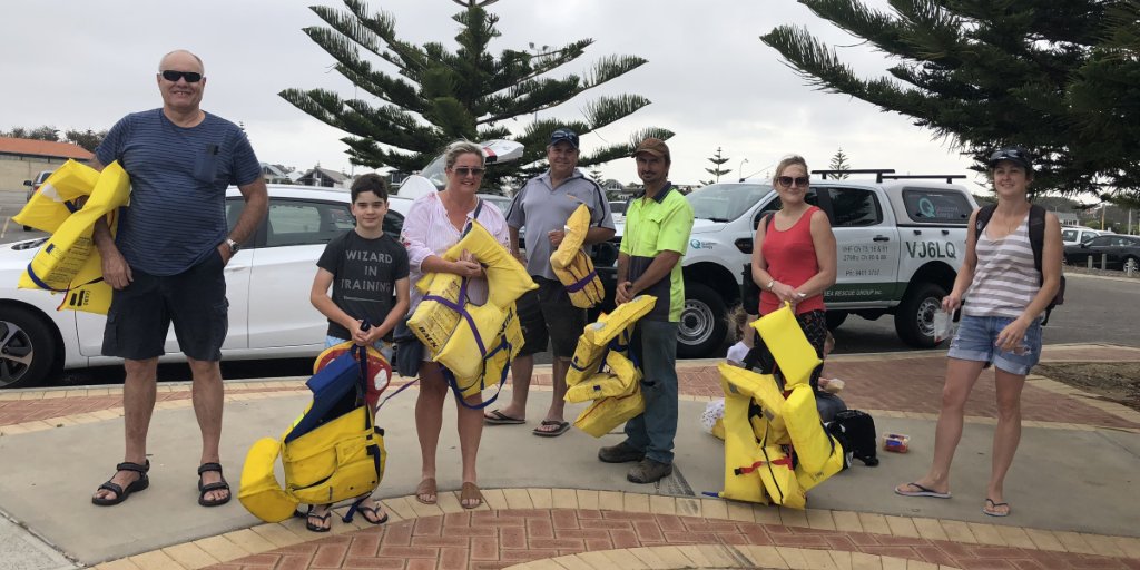 LifeSavingWA's tweet photo. Fantastic to see 59 lifejackets upgraded & 22 discount vouchers exchanged at Hillary's Boat Harbour on Saturday as part of our final Old4New Lifejacket upgrade for 2018. We'll back with the @MarineSafetyWA team in 2019! https://t.co/N9UHtrHciZ #old4new #lifejackets #savinglives https://t.co/Tk24E0tdXh