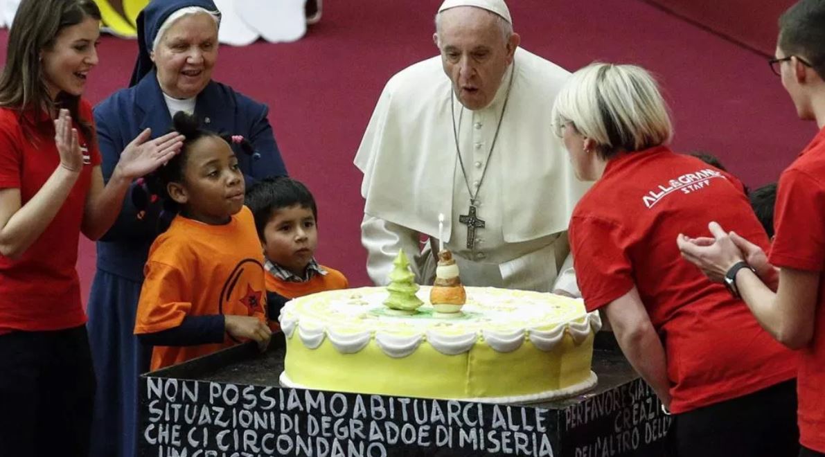 Happy Birthday to  .
He was born on 17 December 1936. Today Pope Francis turns 82-year-old. 