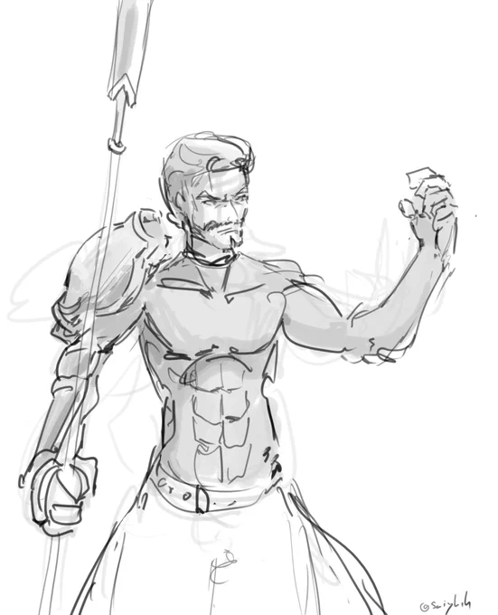No idea what Tauraneo is doing, but it gave me an excuse to doodle muscles, marcia is next! 