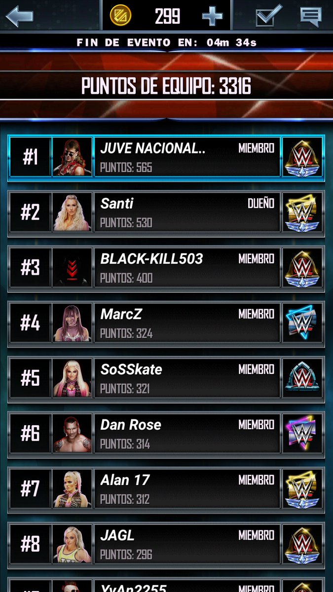 13456789Roman's tweet photo. @WWESupercardLat  BUSCO EQUIPO NEON QUE SAQUE LA CARTA DE TRG Y QUE SEA MUY ACTIVO yo soy muy activo acá les dejo mis pruebas y mazo https://t.co/rvt26O3W48