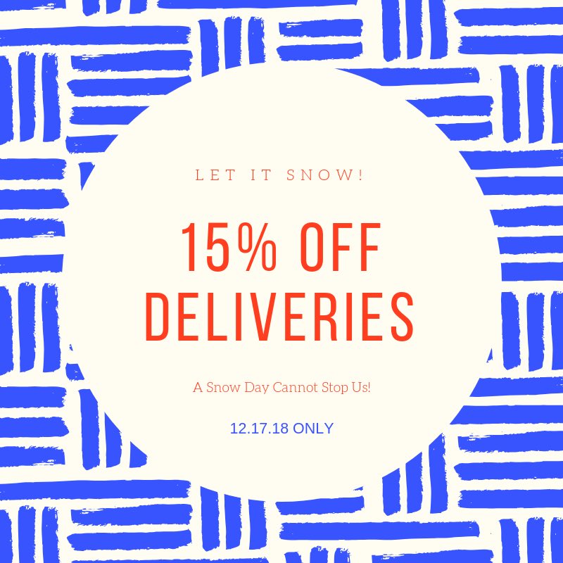 •15% OFF YOUR PURCHASE WHEN YOU ORDER A DELIVERY• Use the link in our bio to order a drink to your classroom during SRT!