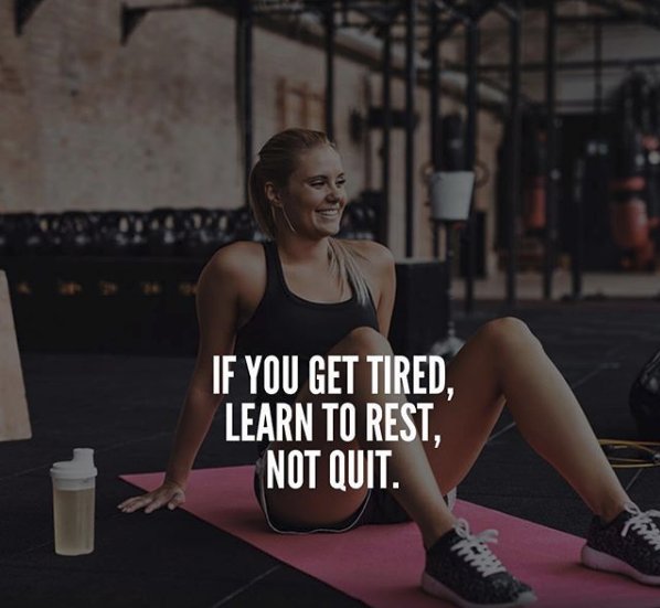 FiveFitness's tweet image. [QUITTING IS NOT AN OPTION] 

Just because you're tired it doesn't mean you have to give up. It just means you have to be smart with your recovery. If you need 5 minutes to recharge your batteries then so be it, but just don't quit.. 

#Gym #DontQuit #Goals #Motivation #Gains