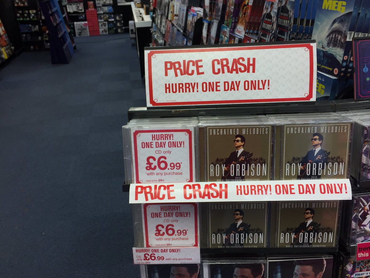 Roy Orbison “Unchained Melodies” £6.99 today only!! #HmvDailyDeals