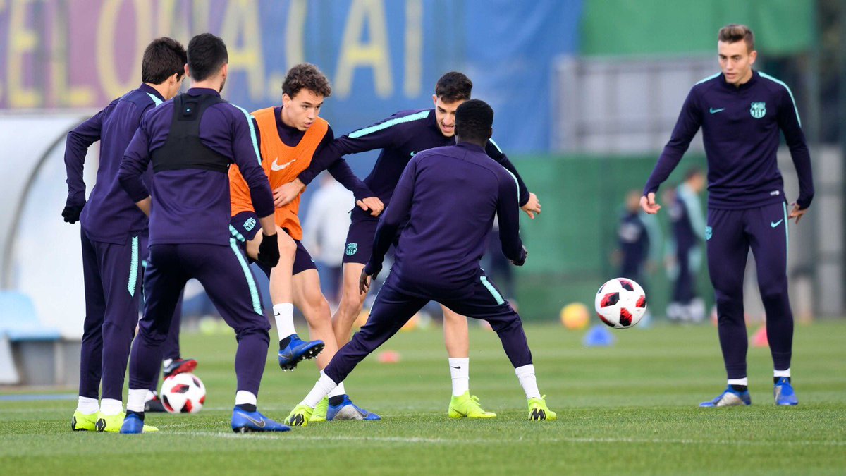 🏃🏻♂️ #BarçaB training schedule:
Monday 😴🛌
Tuesday 💪
Wednesday 💪
Thursday 💪
Friday 💪
Saturday ⚽️ (20.00 h / Hèrcules - Barça B)
Sunday 😴🛌
#BarçaB #ForçaBarça🔵🔴