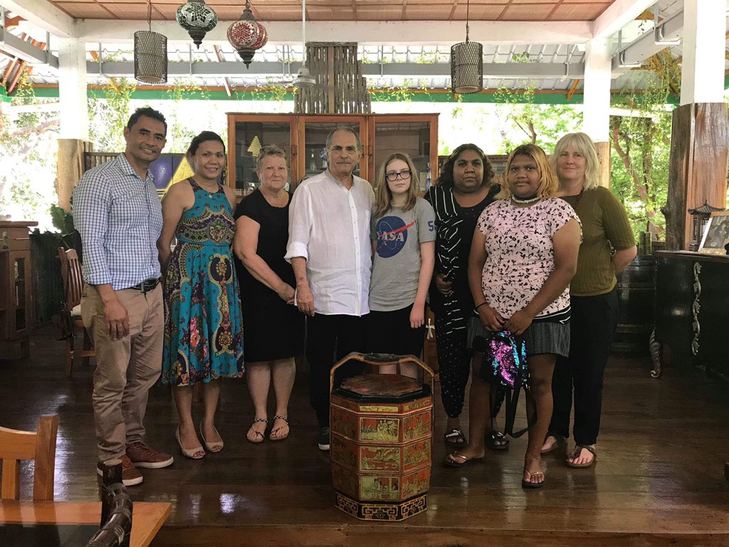 Great opportunity for the women in our group to meet and talk with José Ramos-Horta in Dili