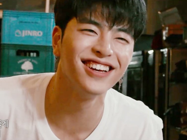 I really love how his skin near the eyes cringe when he smiles fully.  #JUNHOE  #JUNE  #iKON  #구준회  #준회  #아이콘  #ジュネ
