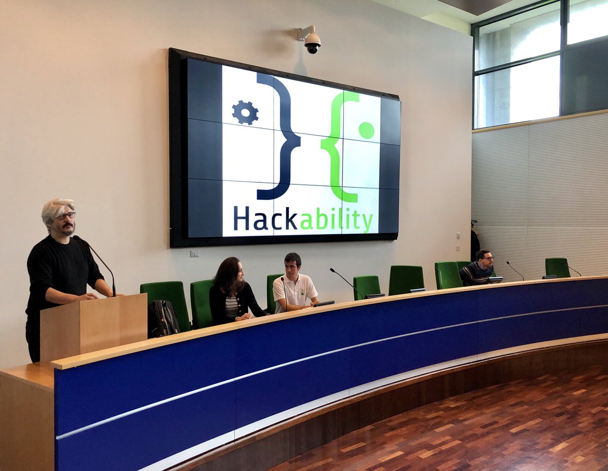 IngegneriaR3's tweet image. @IngegneriaR3 @UnivRoma3 @Hackability_ITA Carlo Boccazzi introduce #hackability social impact solutions everywhere there are people to invite, inform and take care of.