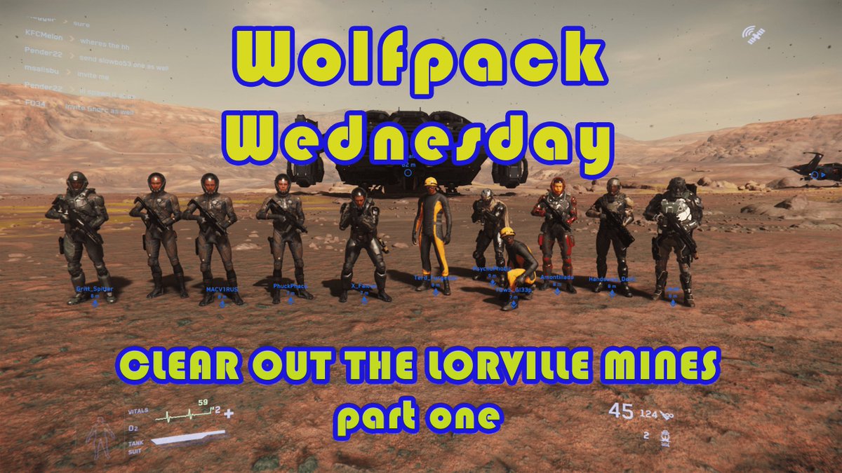 Hey #TGwS! Come check out @WolfLarsenSC's #WolfpackWednesday fun Clearing Out the Lorville Mines! (part 1 of 2) youtu.be/S-fEAvp5npg