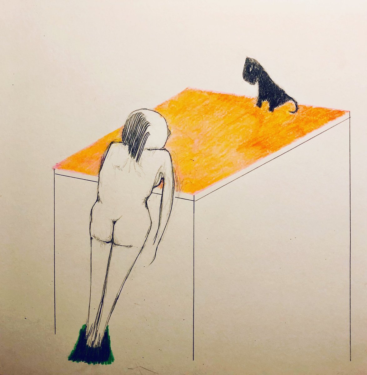 zwitchzwitch's tweet photo. Ochtendwerk 1016: Cat on a hot tin roof https://t.co/JkL6AtzQ1L