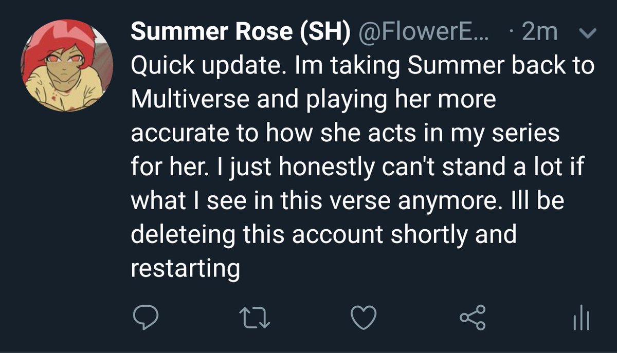 Putting this up here since the acc is now gone