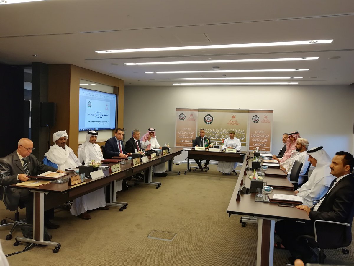 mcsy_om's tweet photo. يحدث الآن..
بدء إجتماع اللجنة الفنية الرياضية المعاونة لمجلس وزراء الشباب والرياضة العرب برئاسة معالي الشيخ وزير الشؤون الرياضيه وبحضور أعضاء اللجنة، وذلك بفندق كمبينسكي الموج https://t.co/DFZkIjvjWj