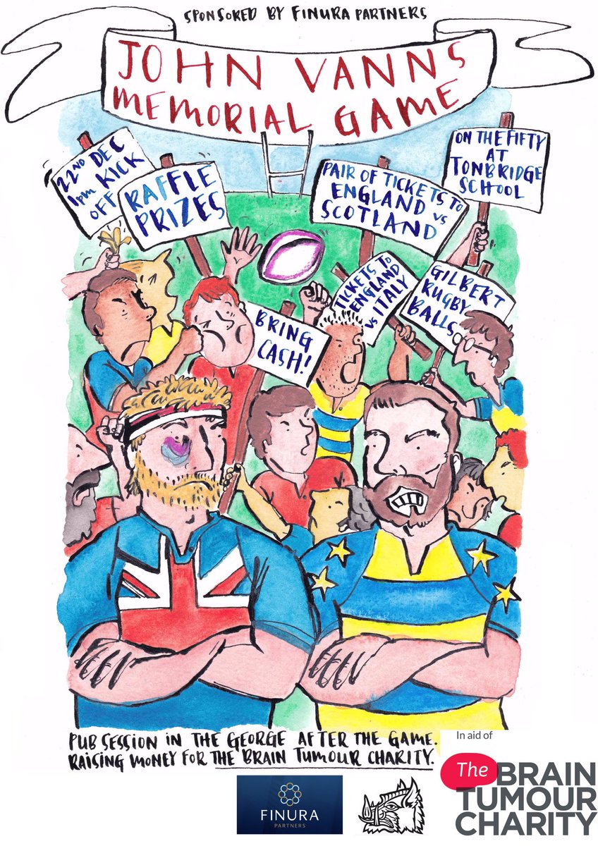 OTRFC's tweet image. This Saturday sees the much loved charity game in memory of John Vanns, raising funds for The Brain Tumour Charity, sponsored by @FinuraPlanning. 

KO is 1pm @TonbridgeUK so do please come down and support, donate, buy raffle tickets, auction items, drink and be merry!