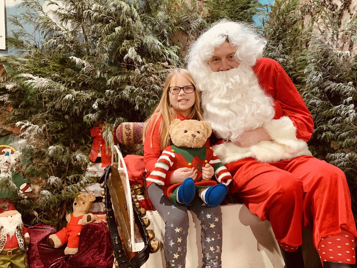 willow_dawes's tweet photo. Willow bear &amp; her big sister Francesca seeing Santa. Always breaks my heart not being able to take Willow to see Santa but we always include you in everything we do ❤️ https://t.co/QCpZp6YoJD