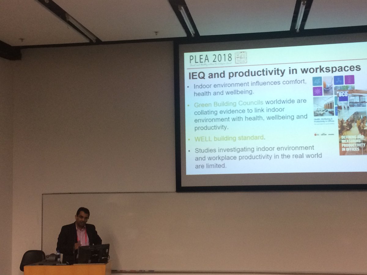 mayzune_mm's tweet photo. An empirical investigation of the link between IAQ and workplace productivity in UK office building, presented by Rajat Gupta at #PLEA2018 https://t.co/VftMvJodgT