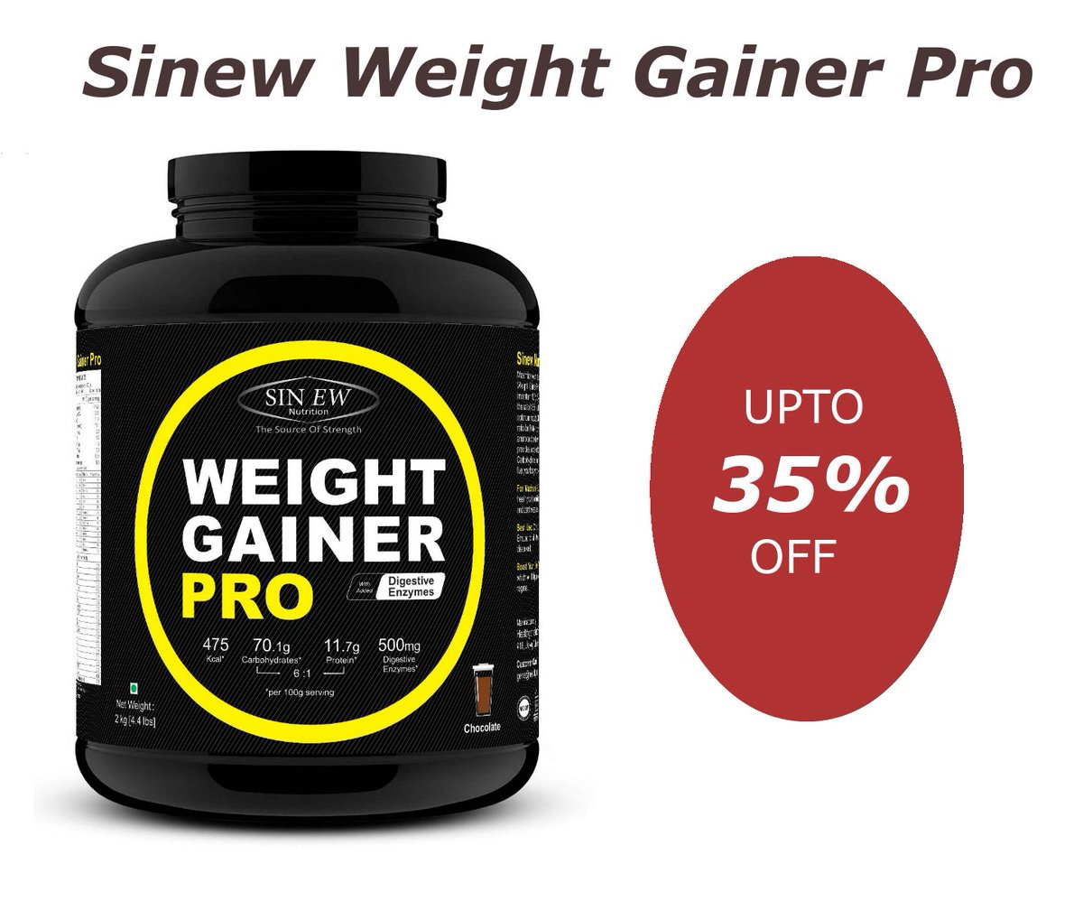 FutureUci's tweet photo. Sinew Weight Gainer Pro
Buy @ https://t.co/4jrGSNeghT
#weightgainer #gym #supplements #Weightgain #bodybuilding #Healthgenie #Sinewnutrition https://t.co/Rhdmn73kKC