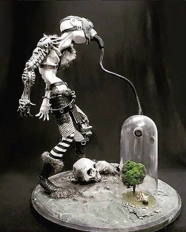 TembhurnePraful's tweet photo. #Sculpture of a Posthuman breathing from the last #Tree on #Earth. #SaveTree #Conversations #StopCuttingTree #treeplantation #air #AirPollution #pollution #saveenvironmenttosavelives #saveenvironment https://t.co/wVe1bOOQzS