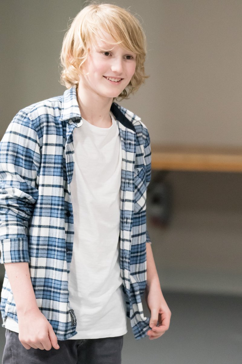 MockingbirdPlay's tweet photo. Theo will be sharing the role of Jem in #MockingbirdPlay
He told us who he hopes will come along to watch...
"My family and friends will definitely come!" 
In regards to the story of the play he said, "I like how the children are all different. Dill reminds me of my best friend." https://t.co/Ls1103Gevu