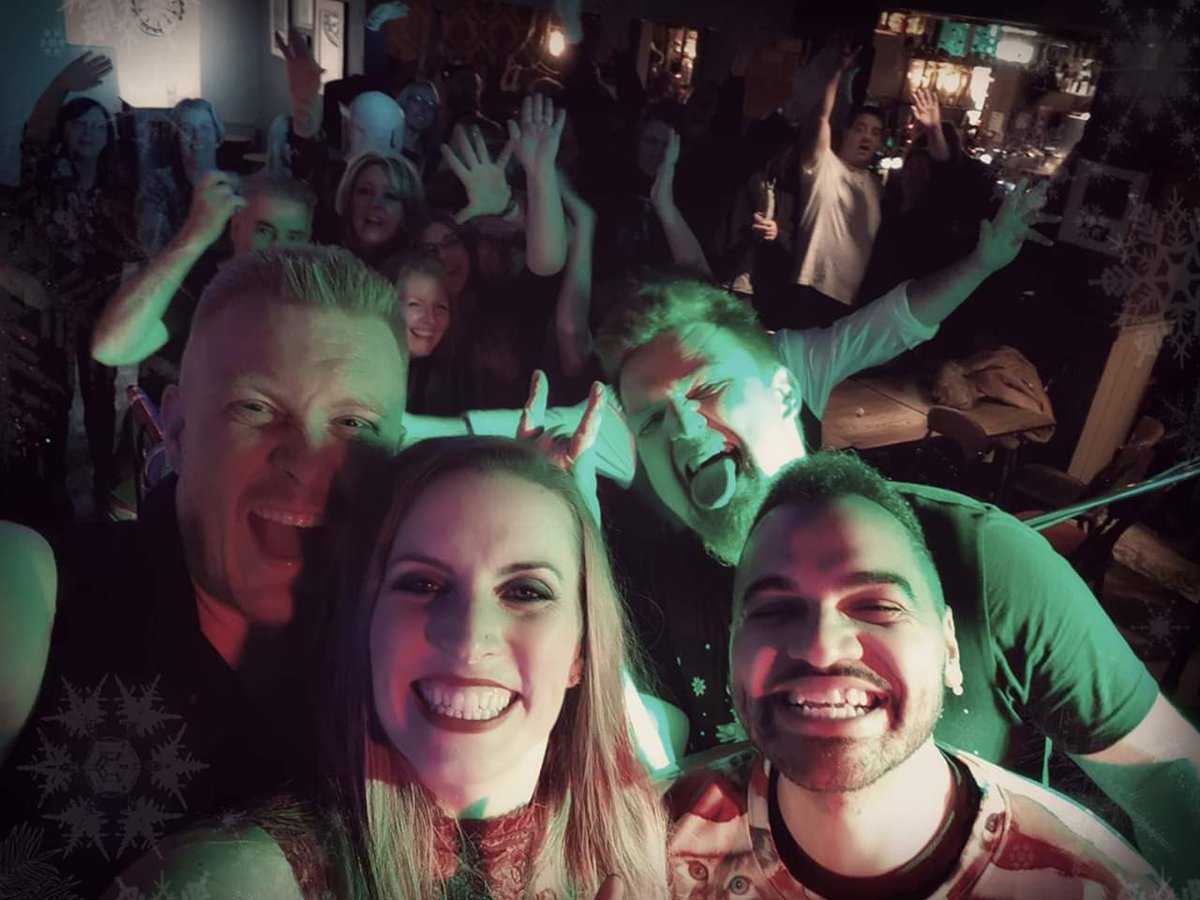 DevilRevolver's tweet image. Great Gig at our Xmas bash
We just wanna take this opportunity to thank everyone who has followed us and supported us so far! We have been busy behind the scenes and will now prepare the release of our original material for 2019 . The exciting stuff is yet to come! 
Much love...