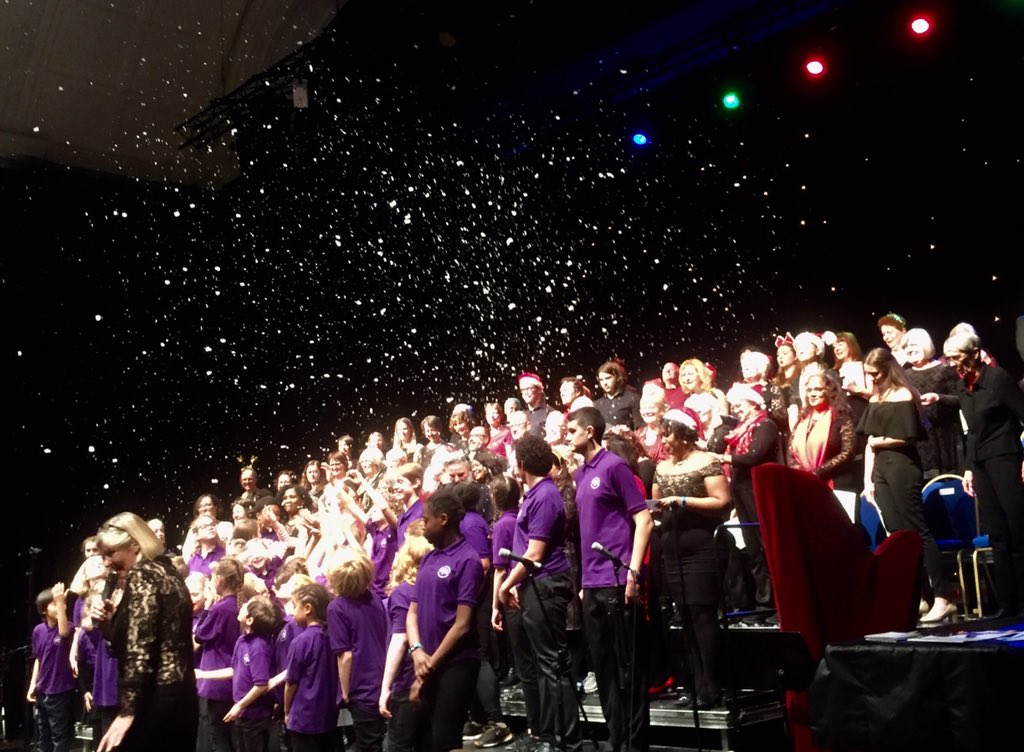 The Xmas concert to end all Xmas concerts! Had such a great time working with the Royal Greenwich and Blackheath Halls Youth Choir this year, you were all amazing! Any Xmas concerts without snow machines are gonna feel like a bit of a let down from now on... <a href="/BlackheathHalls/">Blackheath Halls</a>