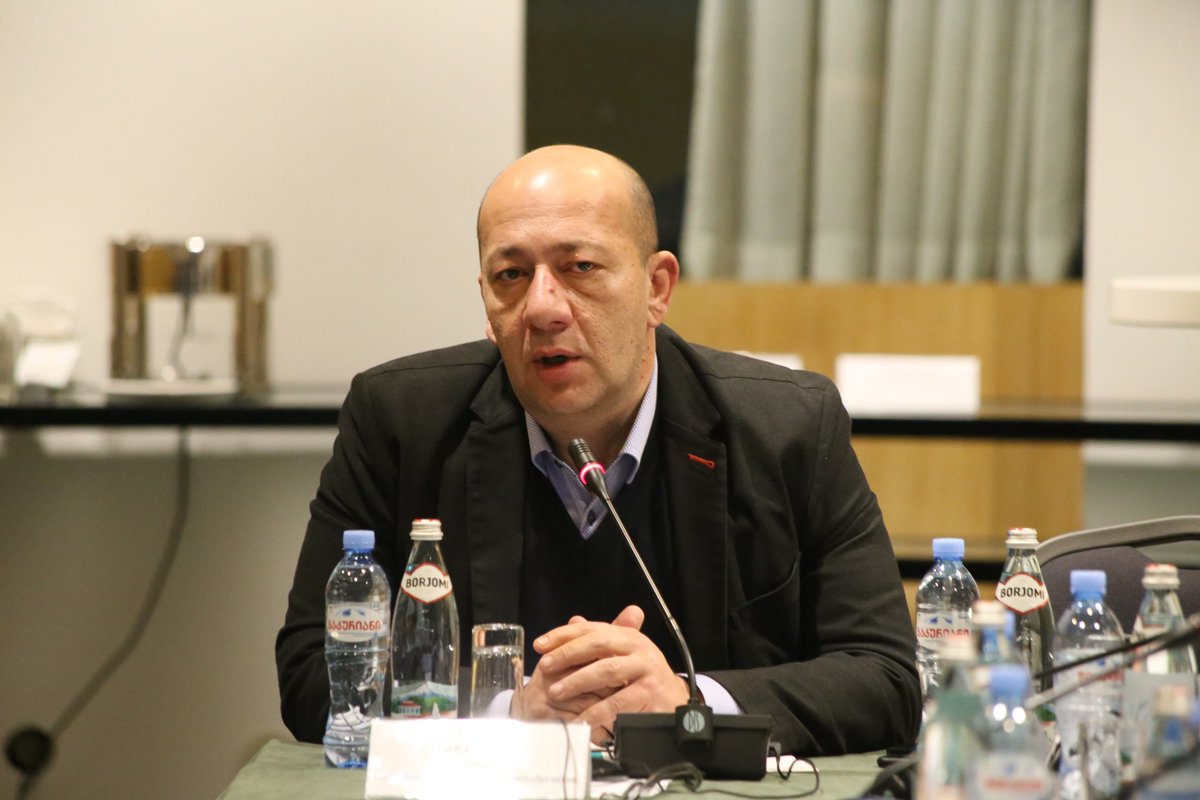 ILO_EECA's tweet photo. #Tbilisi is hosting a national workshop on Effective Communication Skills for #Unions. Taking part are #ILO and #ACTRAV experts. Maria Helena Andre, head of ACTRAV, sent a video statement. #GTUC President Irakli Petriashvili taking active part https://t.co/vFQX2AZFvz