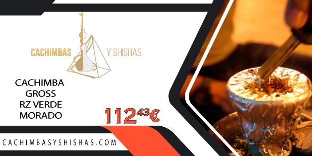 Cachimbas y Shishas te trae el OFERTÓN del mes: La Cachimba Gross RZ Verde Morado con un 25% de descuento ¡Ahora solo 112,43€! Oferta limitada. Más info: cachimbasyshishas.es/es/2445-cachim…  COMPARTIR no cuesta nada ;).