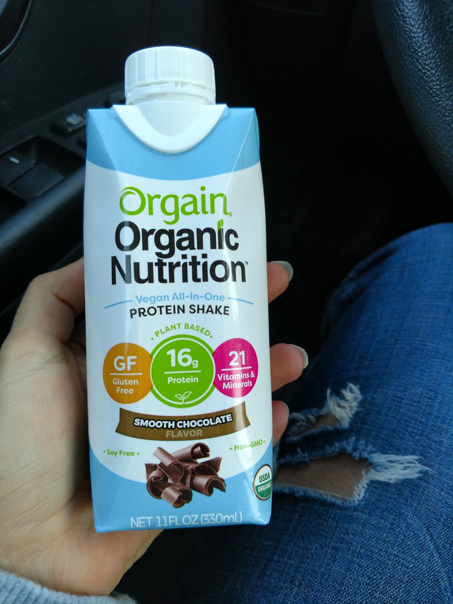 Loving this new product! Great for a breakfast on the go! And love that it's lactose free! <a href="/DrinkOrgain/">Orgain</a> loving these protein shakes. #MondayMorning