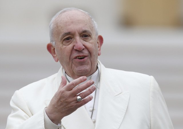 Pope Francis turns 82 today. wishes him a happy birthday and \"cento di questi anni.\" 