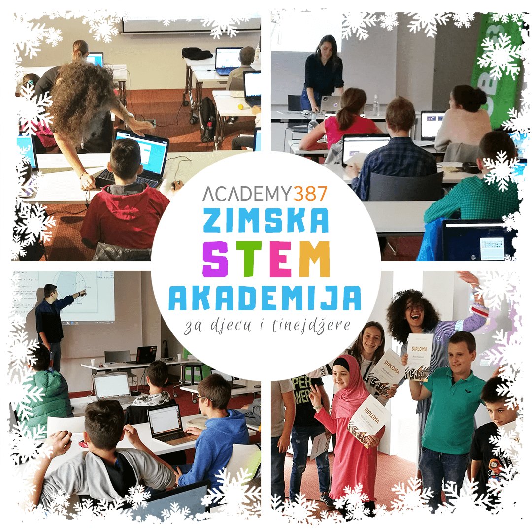 ⛄️ Za naše najmlađe polaznike smo i ovog raspusta spremili specijalnu ponudu kurseva u sklopu zimske STEM akademije ⛄️

Na našim kursevima djeca i tinejdžeri mogu naučiti osnove programiranja, robotike i game designa!

Više informacija i prijave na: bit.ly/stem_akademija
