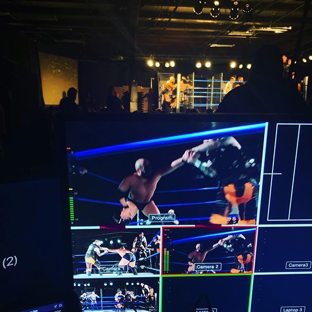 Sorgatron's tweet image. At the helm for Friday night’s @rockstarprowrestling / @impactwrestling show streamed live on #Twitch. 
#videoproduction #blackmagicatem #prowrestling #dayton #ohio #roadtrip ift.tt/2LlY6XP