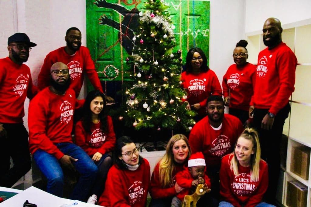 LionHeartLITC's tweet photo. The LITC team is ready for Christmas! We joined forces this #ChristmasJumperDay with Save the Children to make sure we continue helping the less fortunate in our societies! 🎄 Donate on https://t.co/JUoC3tLS8Q https://t.co/cOdPGLUz9f