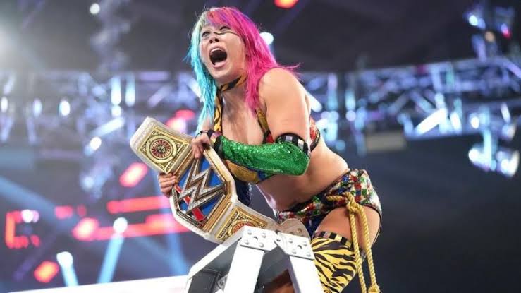StarDetector's tweet photo. WWE First Ever Women TLC Match Winner Asuka who beat Becky Lynch And Charlotte With Help Of Ronda Rousey. Congrats @WWEAsuka 💥💥💥 #WWETLC #ChairsMatch #TLCMatch #TLC2018 #WWE #WweChampionship https://t.co/f6IDCpZf6f